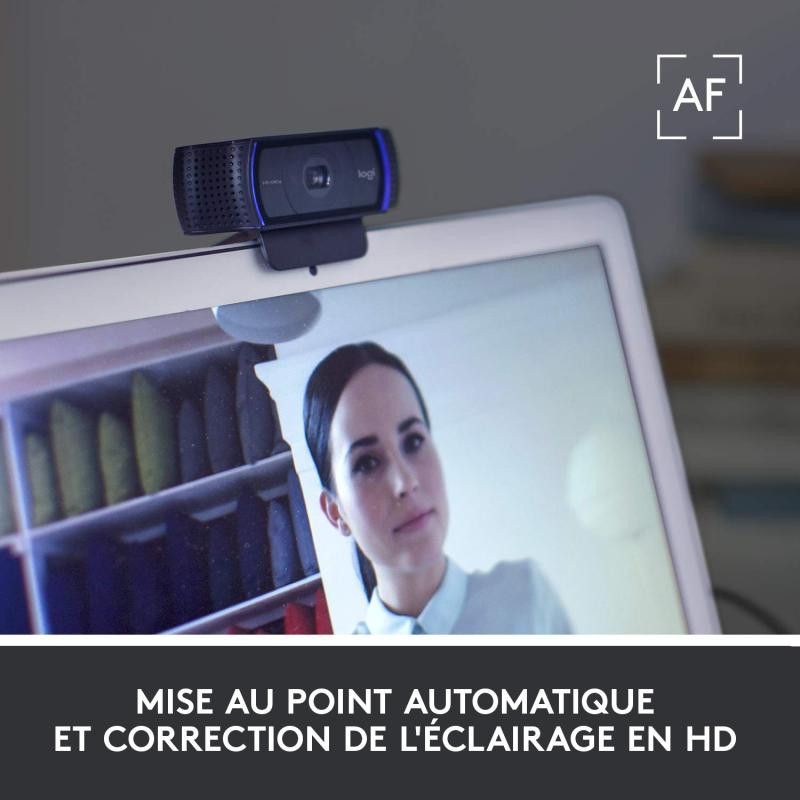 Logitech HD PRO Webcam C920 Refresh Noir *960-001055 · Informat Systems Strasbourg (image 3)