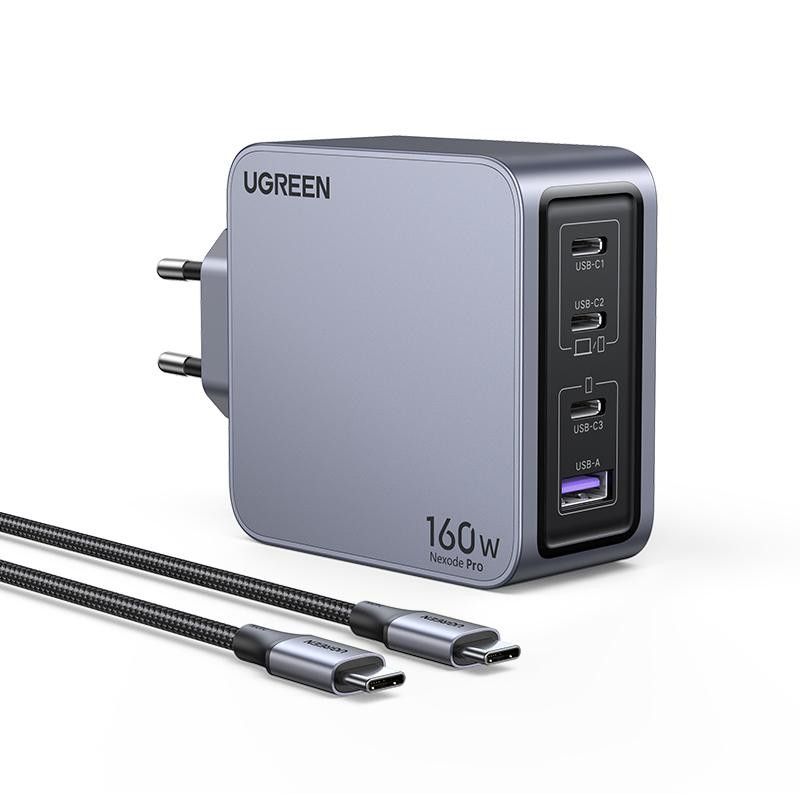 UGREEN Chargeur Sect 160W 4 Ports +Câble USB-C > USB-C 240W *25877 · Tous les accessoires PC portables · Informat Systems ... (image 2)