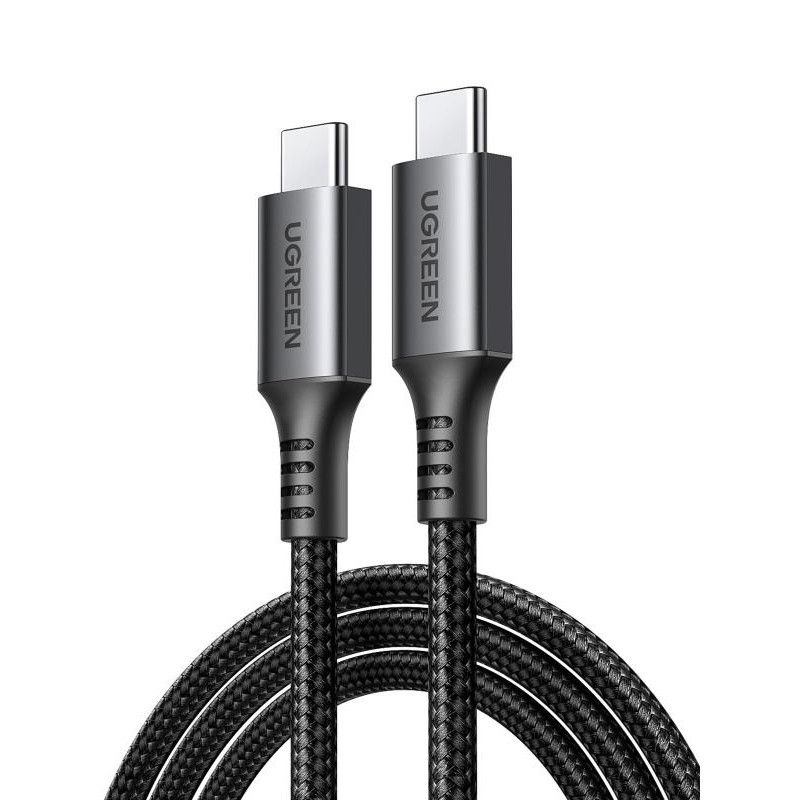 UGREEN Câble Renforcé 2M USB-C > USB-C Noir PD 60W Nylon *15374 · Accessoires Portables · Informat Systems Strasbourg