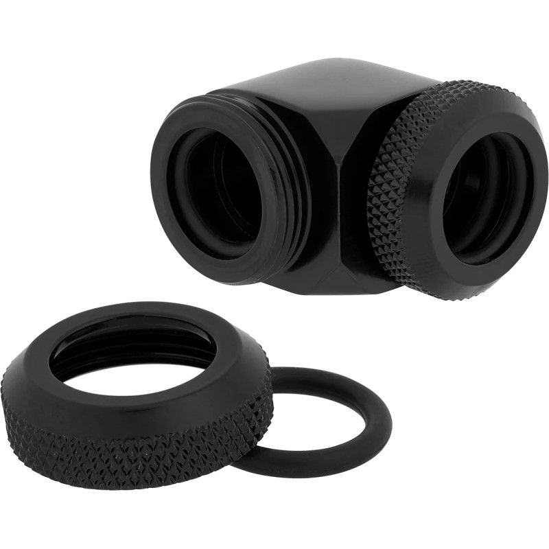 CORSAIR Hydro X Series XF Raccords à 90° - Noir (x 2) abîmé · Accessoire · Informat Systems Strasbourg (image 3)