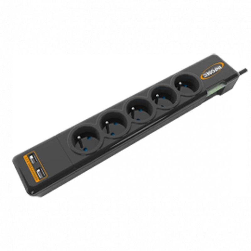 INFOSEC S5 USB NEO - 5 Prises FR + 2 ports USB · Sécurité électrique · Informat Systems Strasbourg