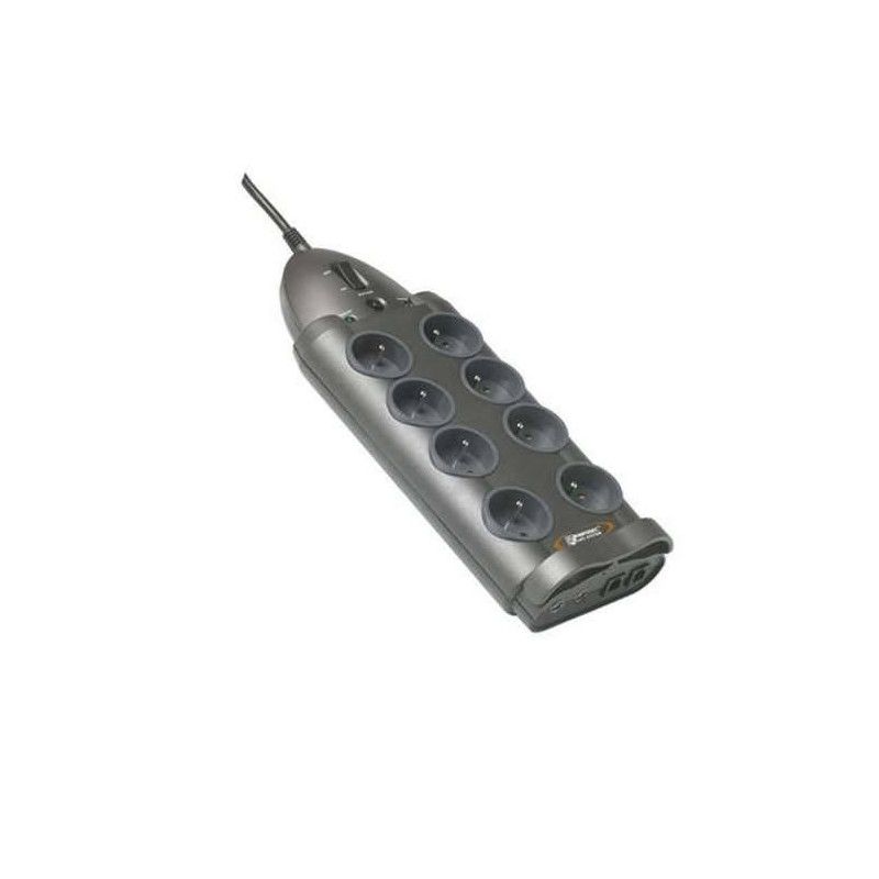 INFOSEC S8 LAN TV - 8 Prises FR + 2 RJ45 + 2 Coax · Sécurité électrique · Informat Systems Strasbourg