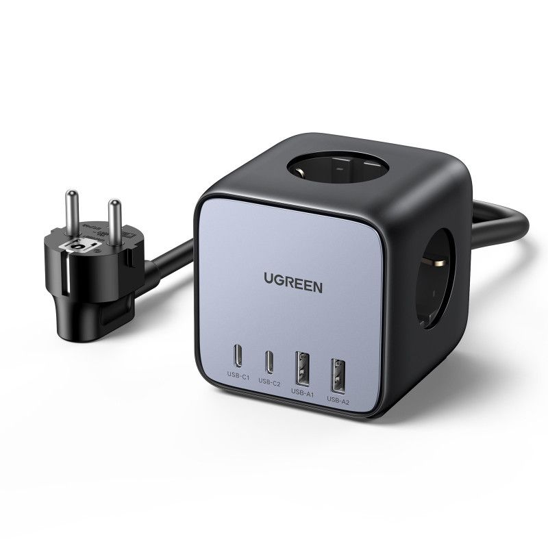 UGREEN DigiNest Cube 7 en 1 Multiprise USB Cube 3 Prises *60113 · Accessoires Portables · Informat Systems Strasbourg (image 3)