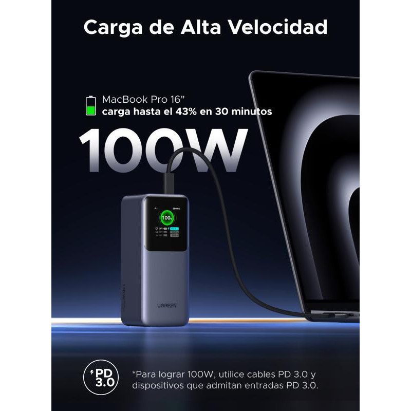 UGREEN Batterie d'Urgence Tour 20000mAh 130W *35524B · Batteries externes · Informat Systems Strasbourg (image 13)