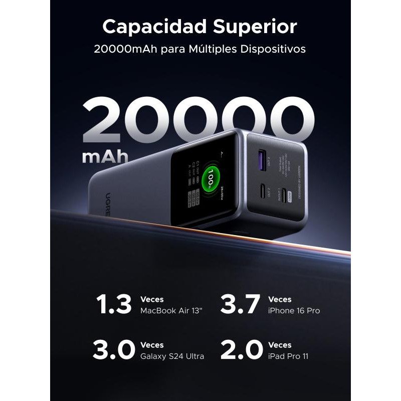 UGREEN Batterie d'Urgence Tour 20000mAh 130W *35524B · Batteries externes · Informat Systems Strasbourg (image 14)