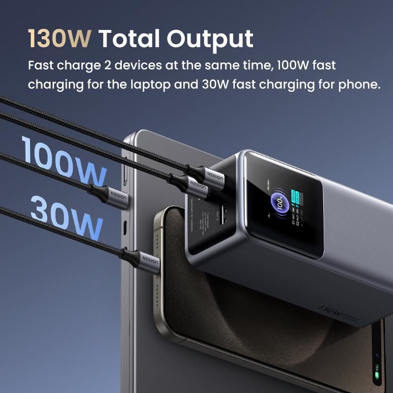 UGREEN Batterie d'Urgence Tour 20000mAh 130W *35524B · Batteries externes · Informat Systems Strasbourg (image 5)