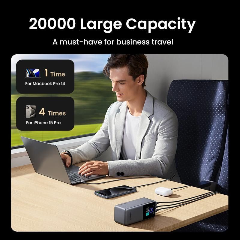 UGREEN Batterie d'Urgence Tour 20000mAh 130W *35524B · Batteries externes · Informat Systems Strasbourg (image 9)