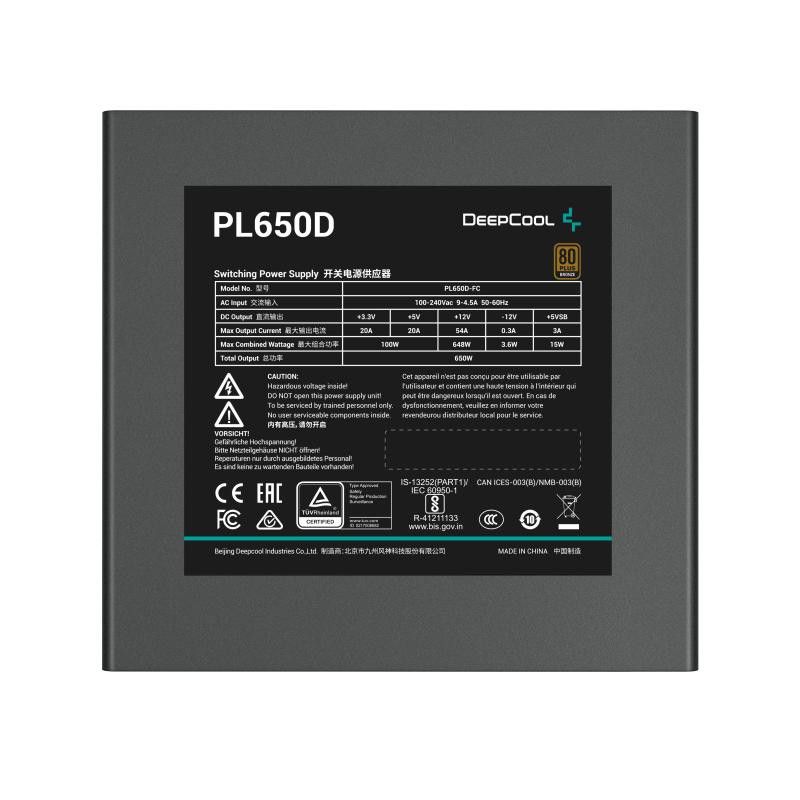 DEEPCOOL PL650-D - 80 + Bronze - ATX 3.1 · Alimentations · Informat Systems Strasbourg (image 3)