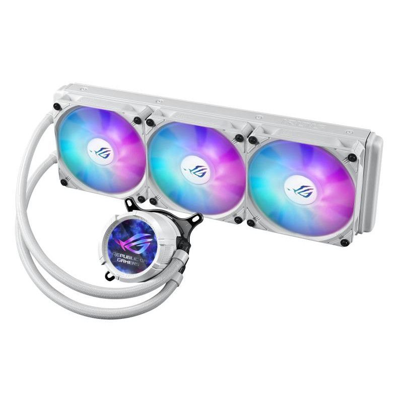 ASUS ROG STRIX LC III 360 ARGB LCD WHITE · Watercooling · Informat Systems Strasbourg (image 2)