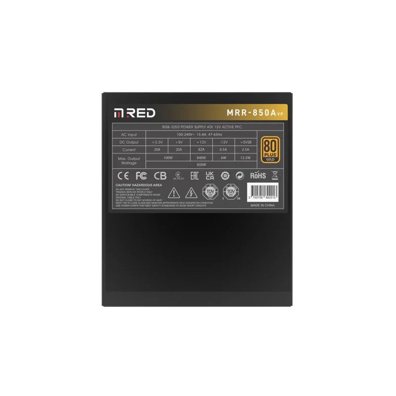 M.RED MRR-850A VP2W - 850W - 80+GOLD - ATX 3.0 · Alimentations · Informat Systems Strasbourg (image 5)