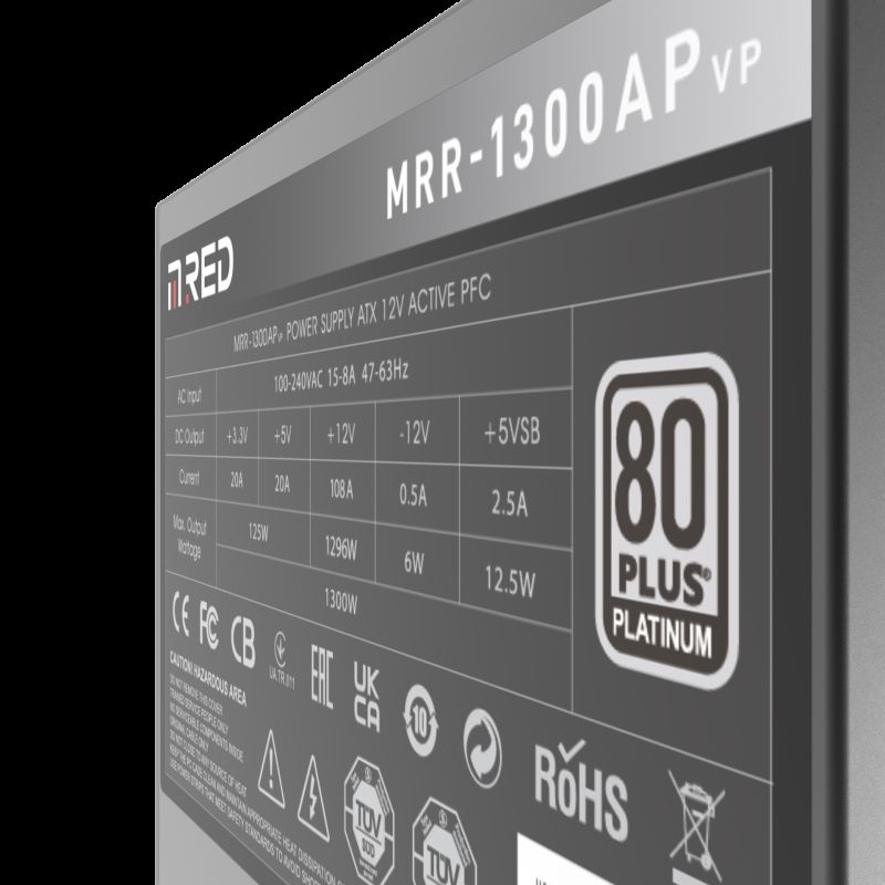 M.RED MRR-1300AP VP2 - 1300AP - 80 Plus Platinum · Alimentations · Informat Systems Strasbourg (image 4)