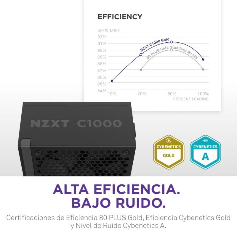 NZXT ATX 3.1 1000 Watt 80 Plus Gold · Alimentations · Informat Systems Strasbourg (image 9)