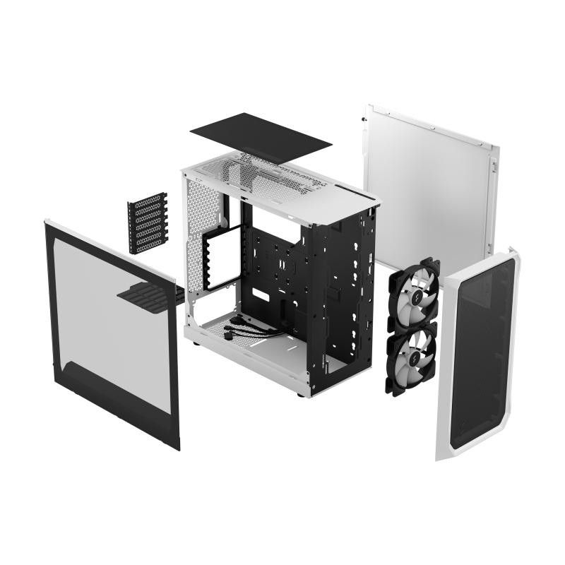 Fractal Design Focus 2 RGB White TG Clear Tint · Boîtiers · Informat Systems Strasbourg (image 12)