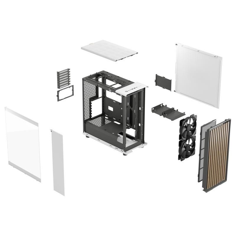 FRACTAL DESIGN FRACTAL North Chalk White TG Clear Tint · Boîtiers · Informat Systems Strasbourg (image 7)