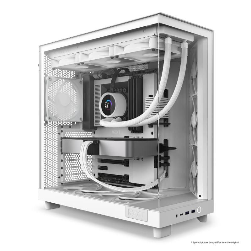 NZXT H6 Flow Whiteo · Boîtiers · Informat Systems Strasbourg (image 3)