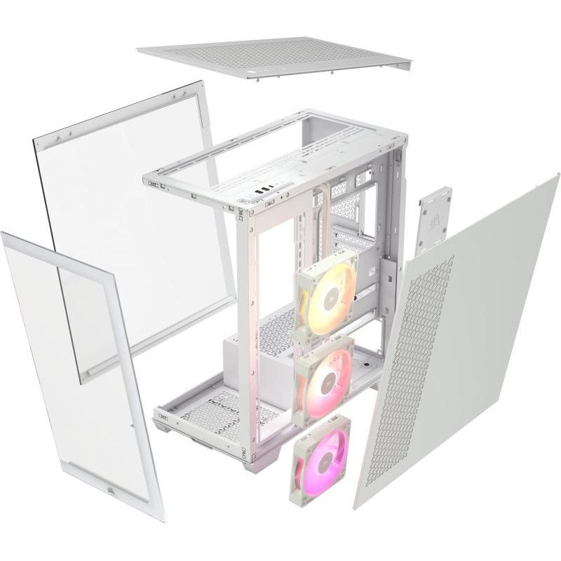CORSAIR iCUE LINK 3500X RGB Mid-Tower PC Case, White · Boîtiers · Informat Systems Strasbourg (image 6)