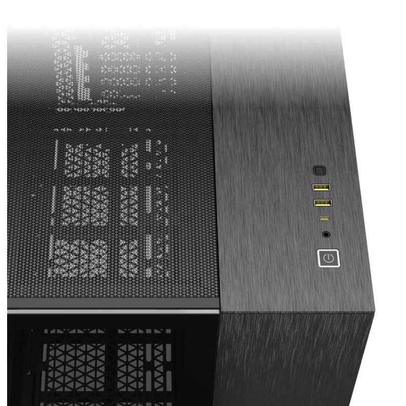 CORSAIR 2500X mATX PC Case, Black/Obsidian Aluminum · Boîtiers · Informat Systems Strasbourg