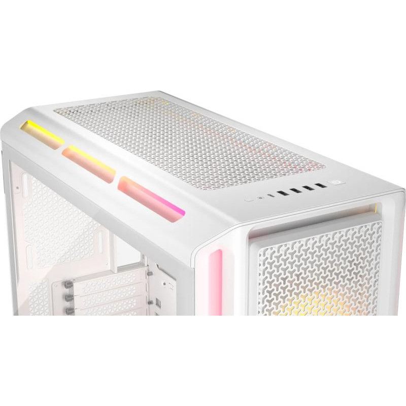 CORSAIR 5000T LX RGB Tempered Glass MT Blanc · Boîtiers · Informat Systems Strasbourg