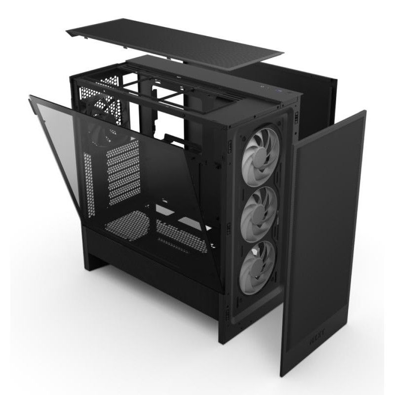 NZXT H5 Flow RGB Midi Tower Noir · Boîtiers · Informat Systems Strasbourg (image 5)