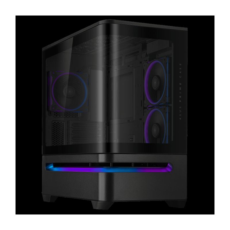 ASUS PRIME AP202 TG ARGB BLACK · Boîtiers · Informat Systems Strasbourg