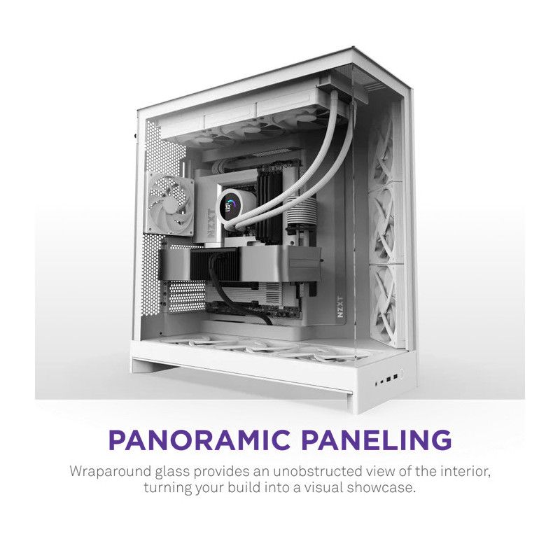 NZXT H9 Flow White · Boîtiers · Informat Systems Strasbourg (image 7)