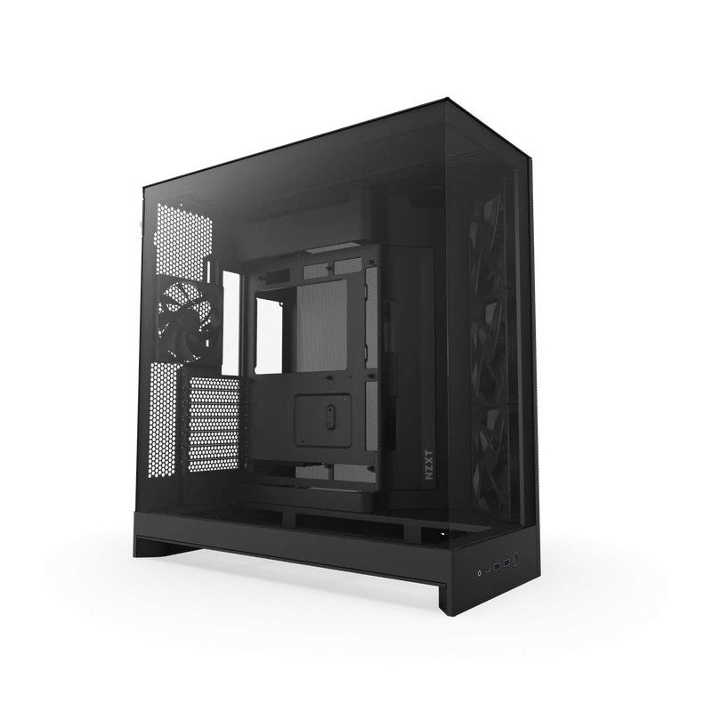 NZXT H9 Flow (2025) Dual-Chamber Mid-Tower Case - All Black · Boîtiers · Informat Systems Strasbourg