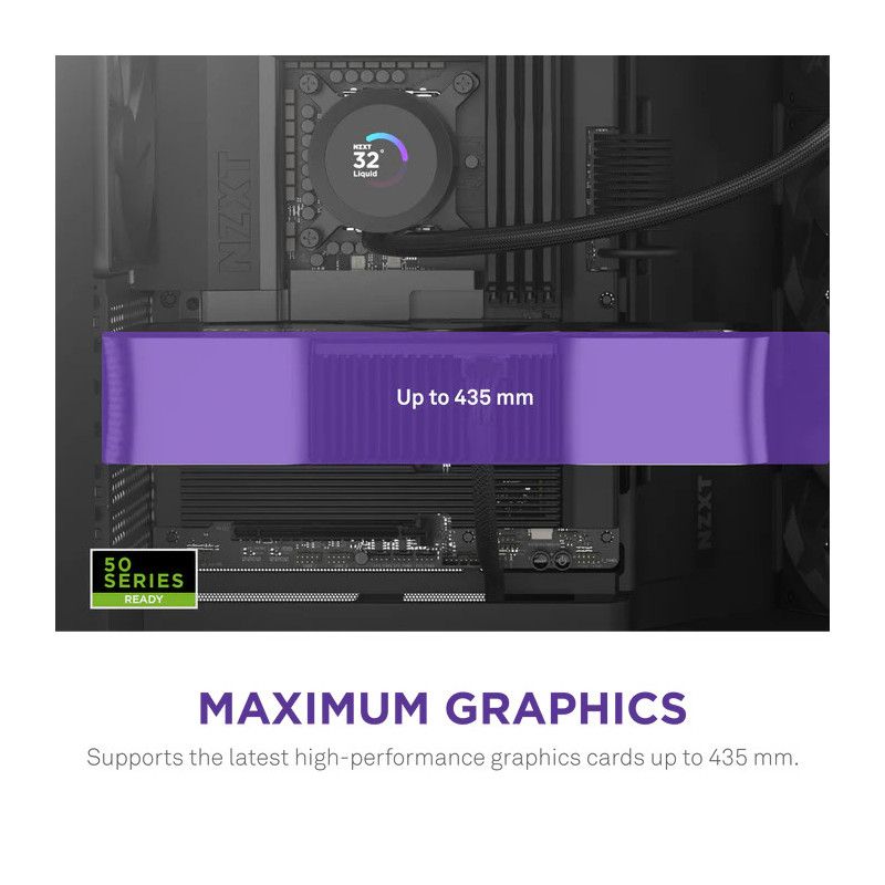 NZXT H9 Flow (2025) Dual-Chamber Mid-Tower Case - All Black · Boîtiers · Informat Systems Strasbourg (image 5)