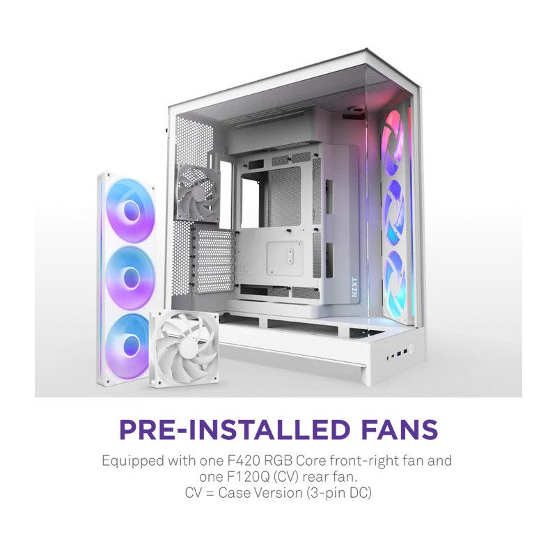 NZXT H9 Flow RGB - All White · Boîtiers · Informat Systems Strasbourg (image 3)