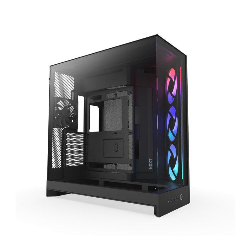 NZXT H9 Flow RGB (CM-H92FB-R1) Dual-Chamber Mid-Tower Case w/ RGB Fans - · Boîtiers · Informat Systems Strasbourg