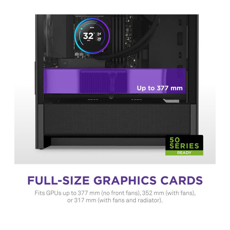 NZXT H3 Flow micro-ATX Mid-tower Case - All Black Color · Boîtiers · Informat Systems Strasbourg (image 4)