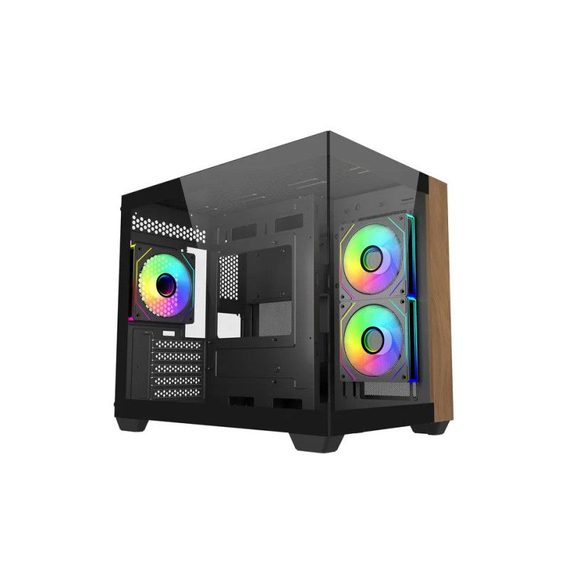 COOLER MASTER Elite 481 Wood Black · Boîtiers · Informat Systems Strasbourg