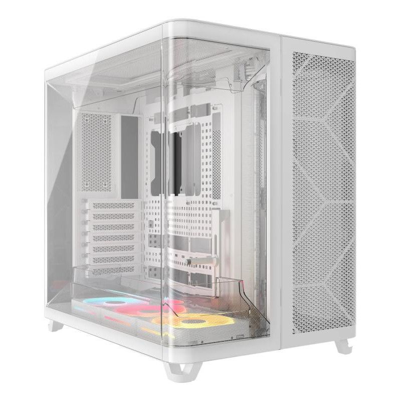 CORSAIR AIR 5400 LX-R RGB LINK Mid-Tower PC Case , White · Boîtiers · Informat Systems Strasbourg