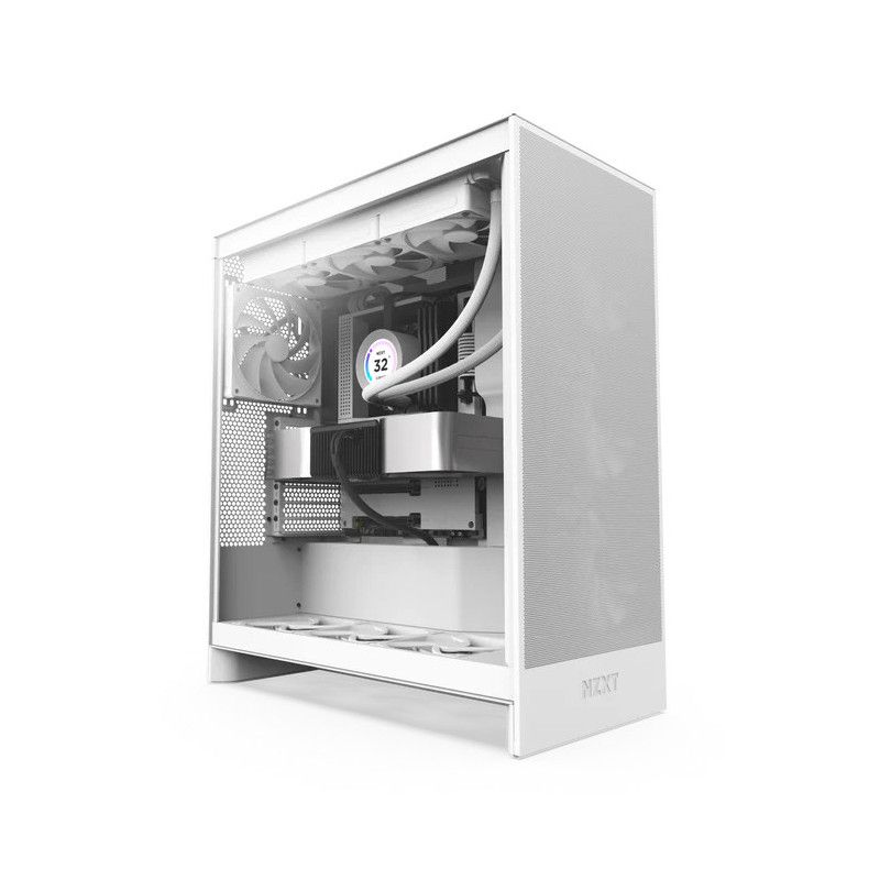 NZXT H7 Flow All white abimé · Boîtier · Informat Systems Strasbourg
