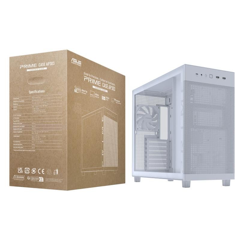 ASUS PRIME AP303 TG WHITE · Boîtiers · Informat Systems Strasbourg (image 15)