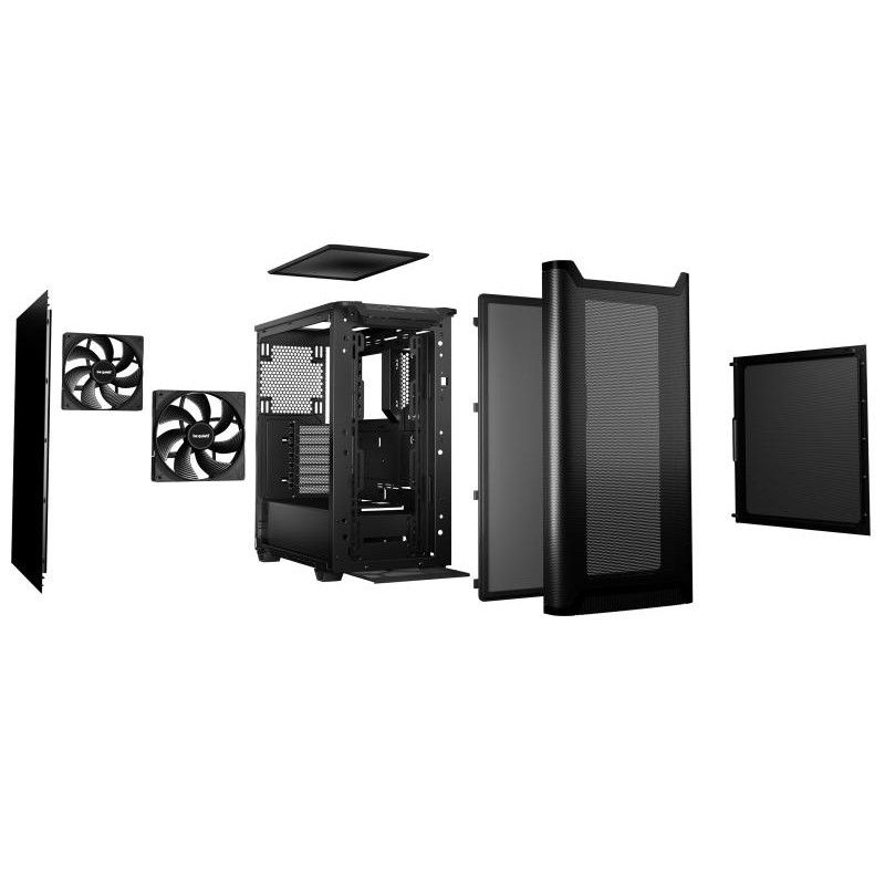 BE QUIET! PURE BASE 501 Airflow Black · Boîtiers · Informat Systems Strasbourg (image 4)