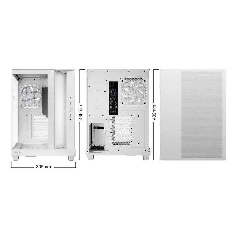 BE QUIET! Light Base 500 LX White · Boîtiers · Informat Systems Strasbourg (image 2)