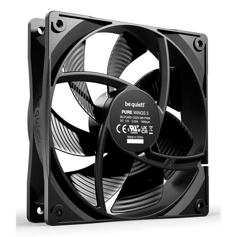 BE QUIET! PURE WINGS 3 120mm PWM · Ventilateur Boitier · Informat Systems Strasbourg