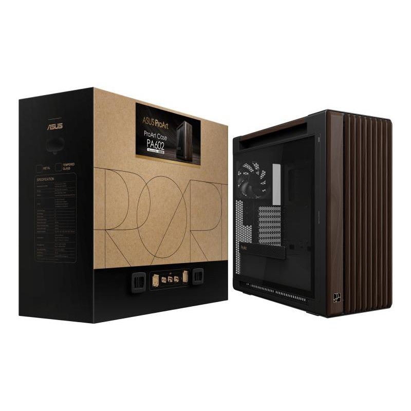 ASUS PROART PA602 WALNUT WOOD TG PWM MODERN BLACK · Boîtiers · Informat Systems Strasbourg (image 19)