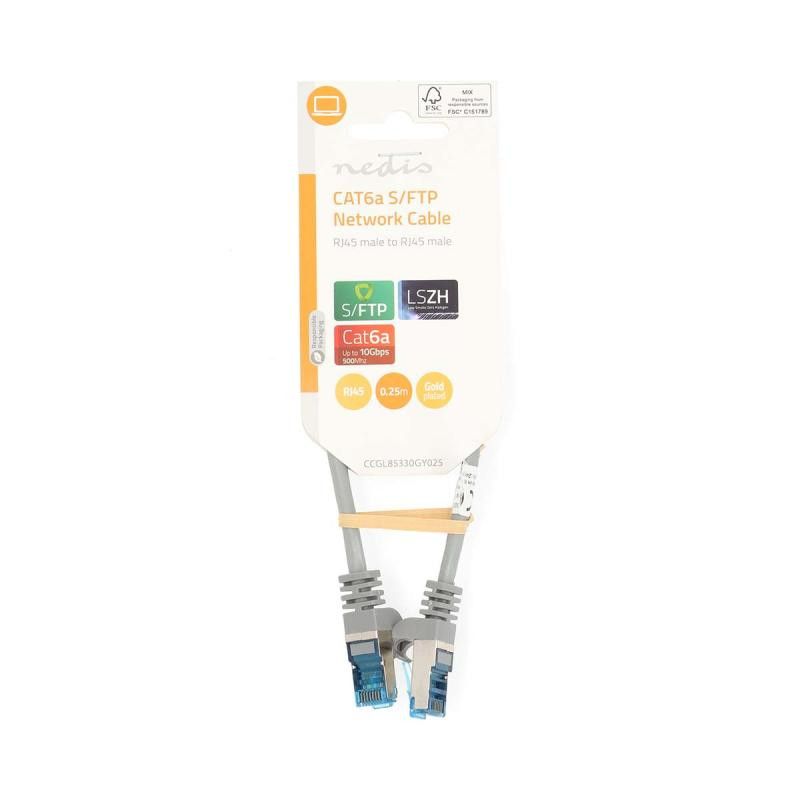 NEDIS CABLE RJ45 CAT-6a S/FTP MALE -MALE 15M GRIS · Connectiques · Informat Systems Strasbourg (image 3)