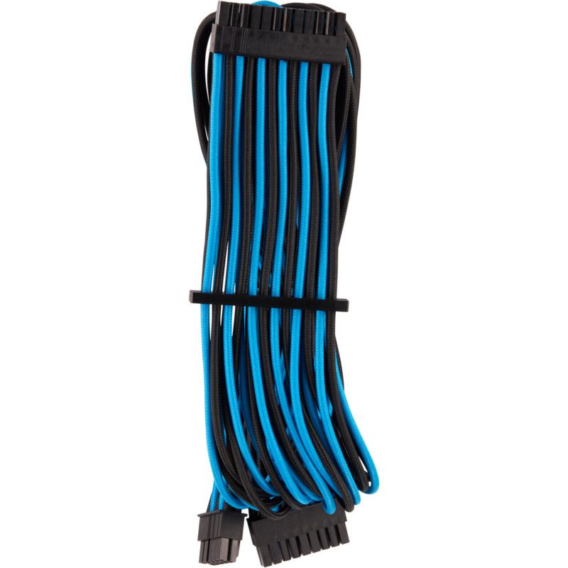 CORSAIR Premium m Sleeved ATX 24pin Bleu/Noir abîmé · Câble · Informat Systems Strasbourg