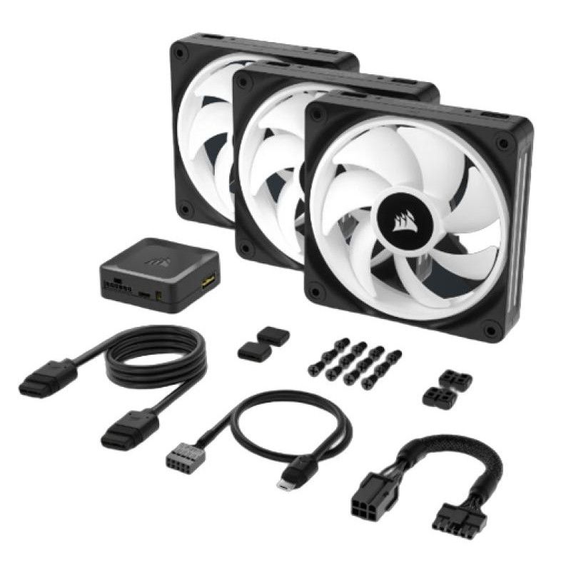 CORSAIR Kit de démarrage ventilateurs PWM 120 mm CORSAIR iCUE LINK QX120 RGB · Refroidissement PC · Informat Systems Stras... (image 7)