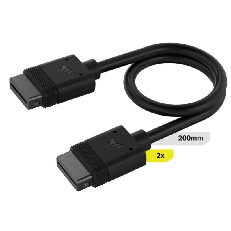 CORSAIR iCUE LINK Cable, 200mm Straight/Straight · CABLE BOITIER · Informat Systems Strasbourg