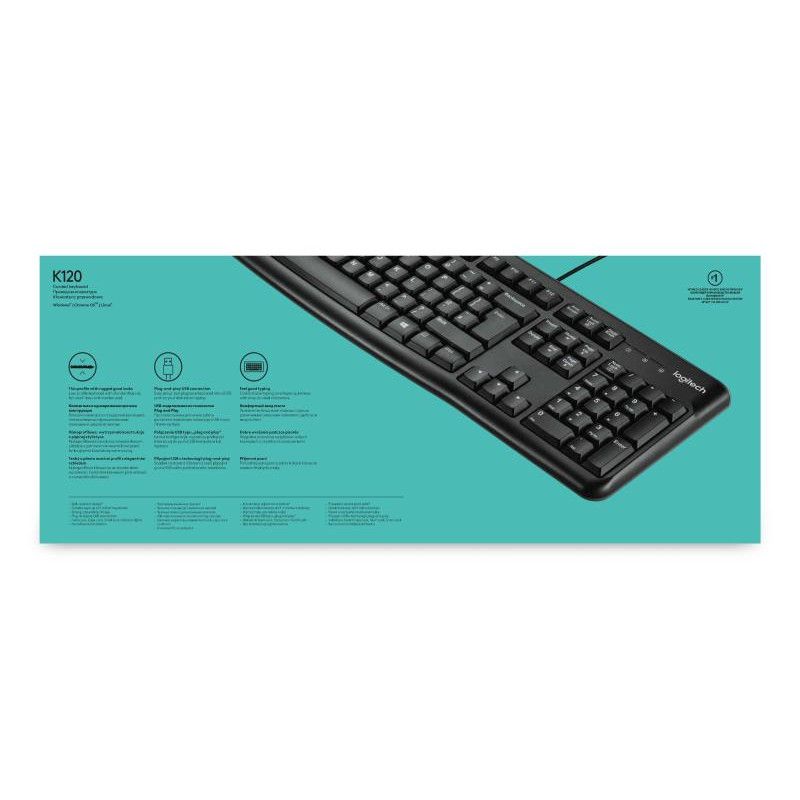 Logitech K120 USB Noir OEM · Claviers PC · Informat Systems Strasbourg (image 12)