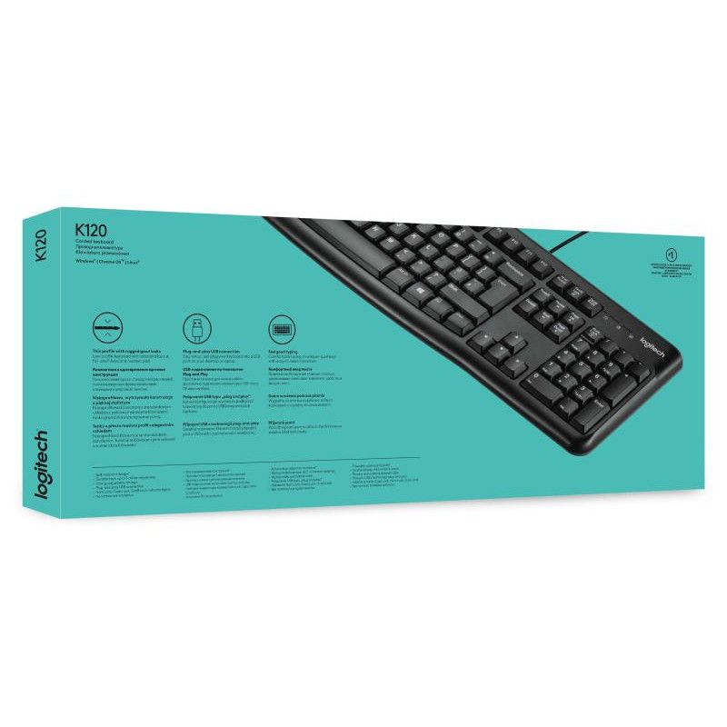 Logitech K120 USB Noir OEM · Claviers PC · Informat Systems Strasbourg (image 10)