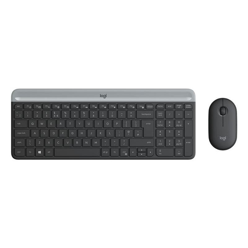 Logitech KIT MK470 Slim Noir · Claviers PC · Informat Systems Strasbourg
