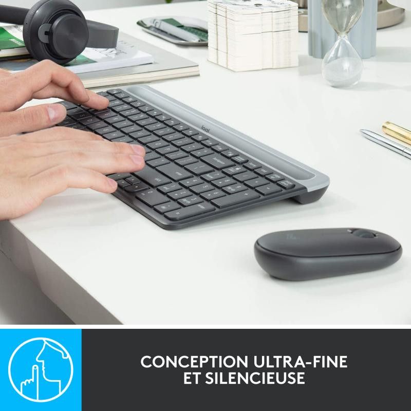 Logitech KIT MK470 Slim Noir · Claviers PC · Informat Systems Strasbourg (image 9)