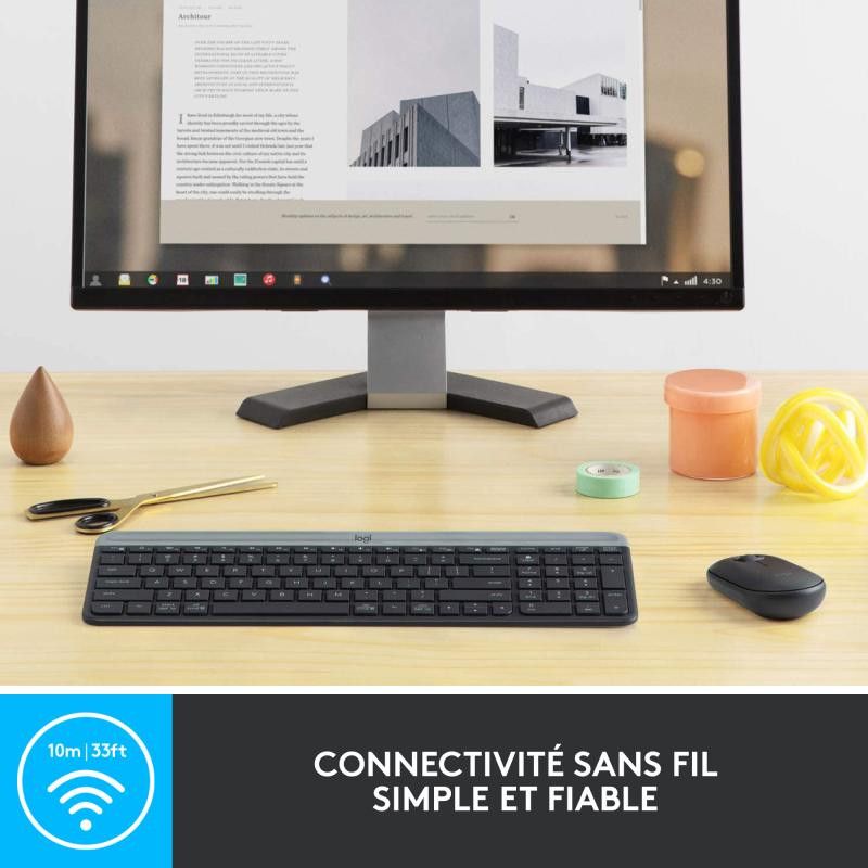 Logitech KIT MK470 Slim Noir · Claviers PC · Informat Systems Strasbourg (image 10)