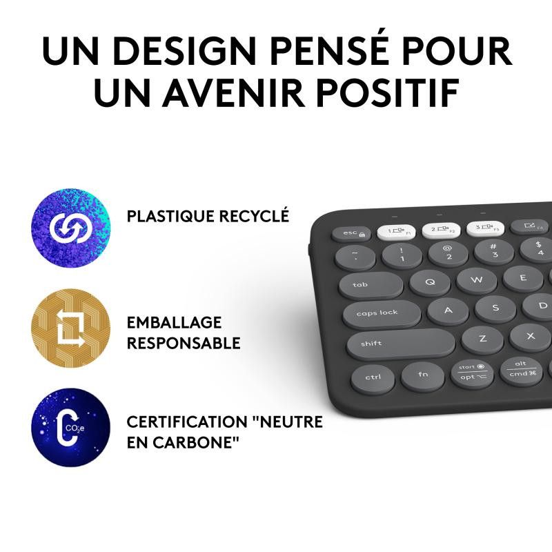 Logitech Pebble Keys 2 K380s Noir · Claviers PC · Informat Systems Strasbourg (image 16)