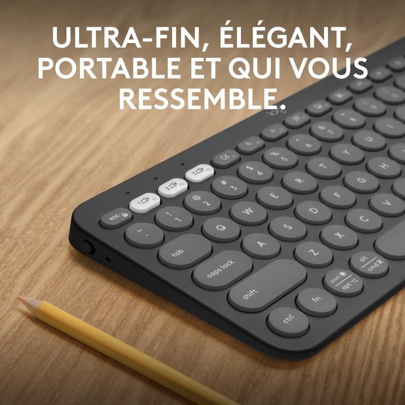Logitech Pebble Keys 2 K380s Noir · Claviers PC · Informat Systems Strasbourg (image 7)