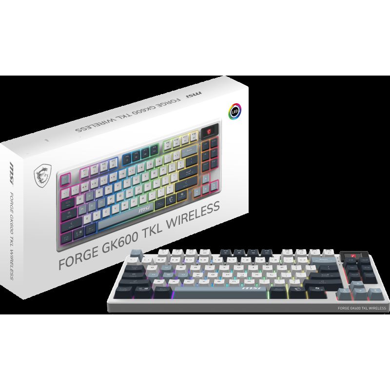 MSI FORGE GK600 TKL W SKY FR · Claviers PC · Informat Systems Strasbourg